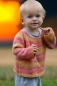 Preview: Bio-Kinderpullover, handgestrickt aus 100 % Bio-Baumwolle, GOTS-zertifiziert, vegan